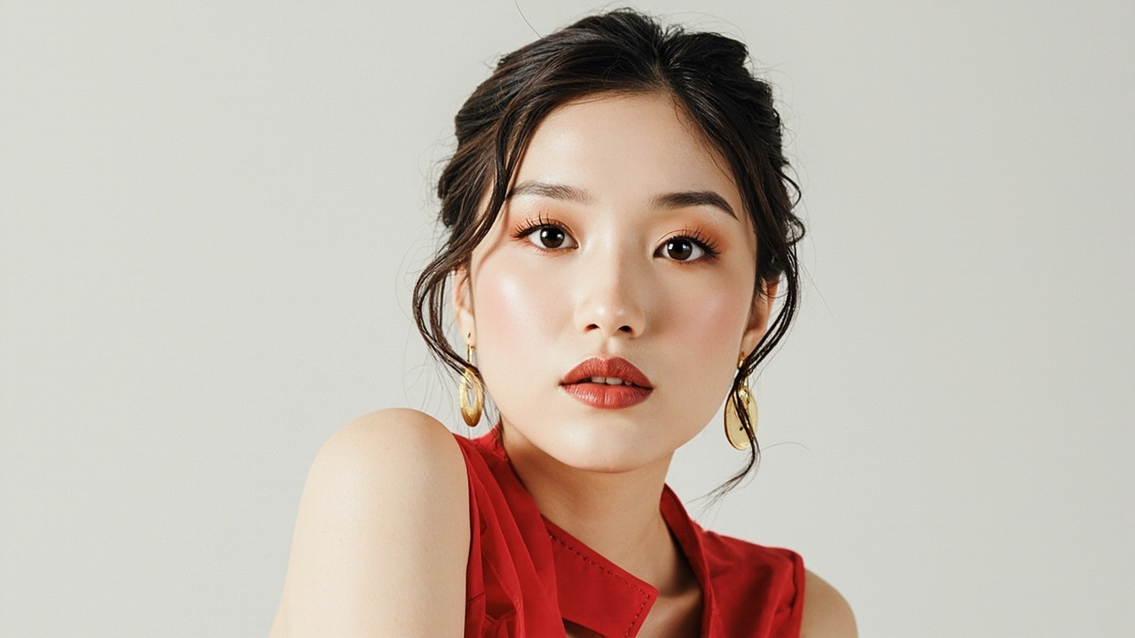 姚安娜站在舞台上的照片